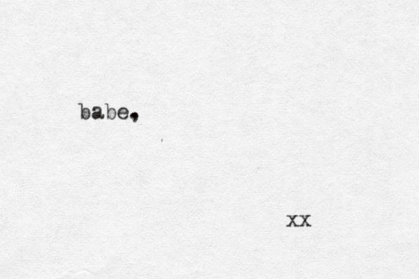 babe. , xx 