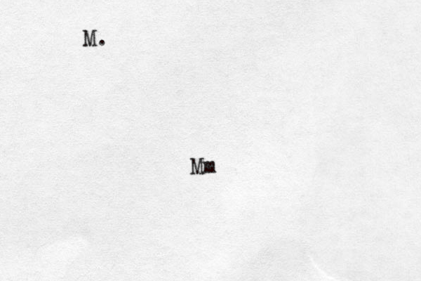 m M M. 