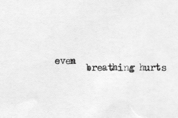 breathing hurts even 