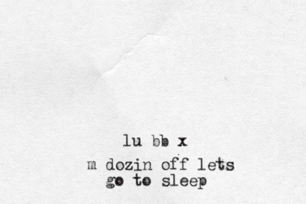 lu bb x m dozin off lets go to sleep