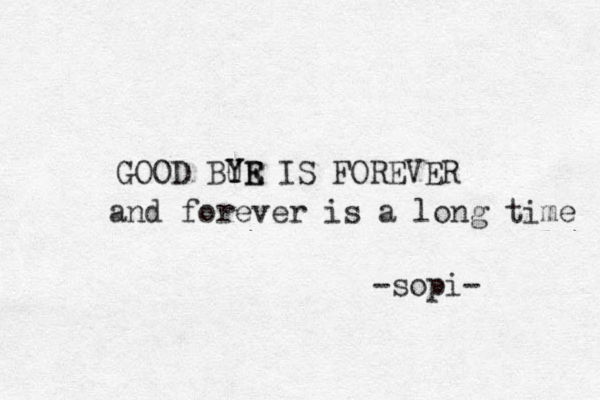 GOOD BUR YE YE IS FOREVER and forever is a long time -sopi-