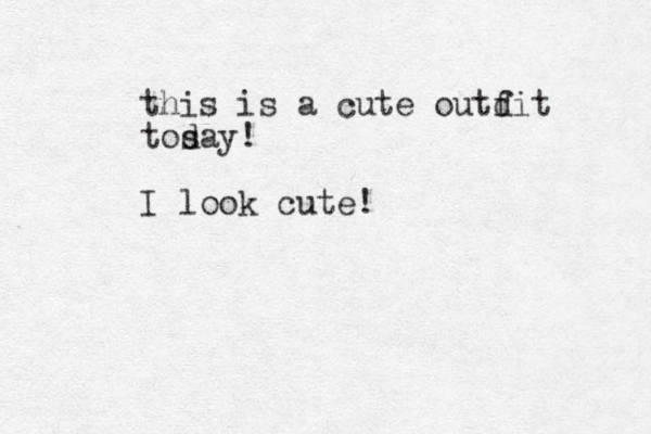 this is a cute outdit f tos day! I look cute!