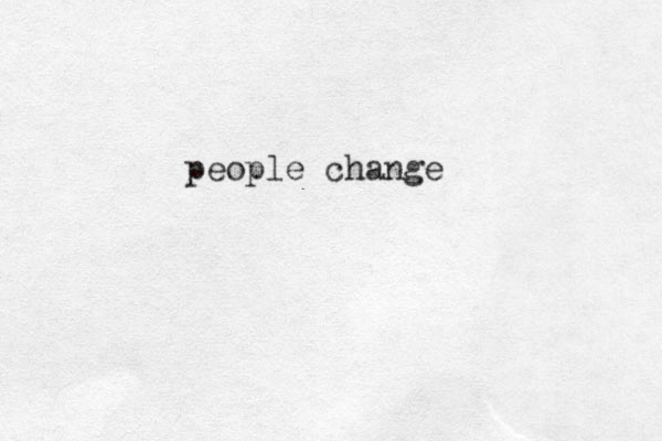 people change
