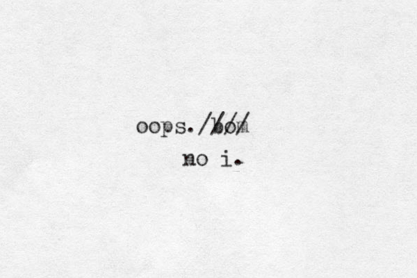 oops. bom //// no i. 