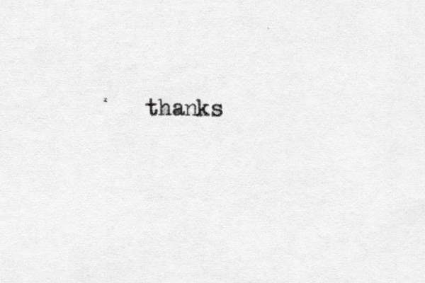 thanks