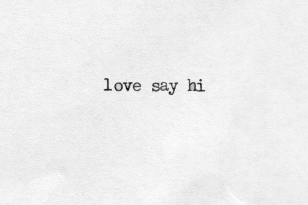 love say hi