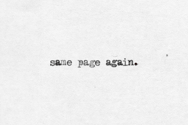 same page again. 