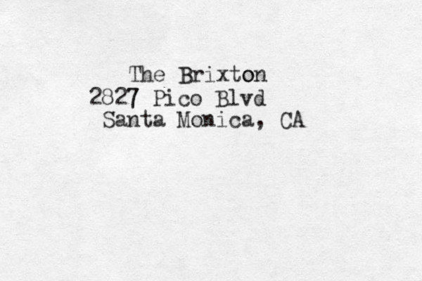 The B Brixto on 2827 7 Pico Blvd Santa Monica, CA 