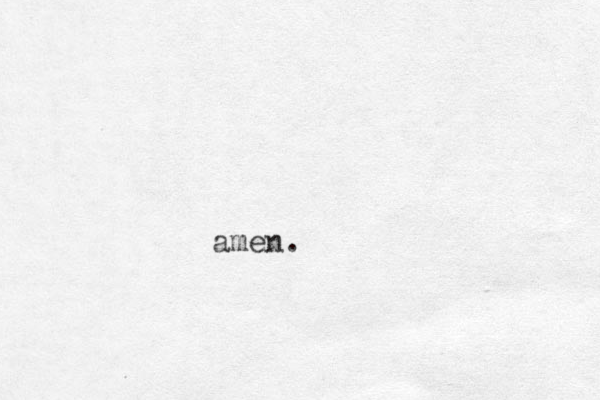 amen.