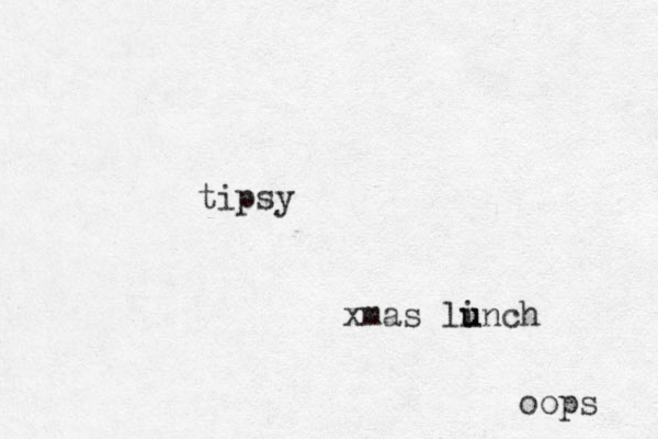 tipsy xmas linch u u oops 