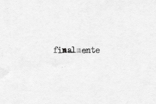 finalmente