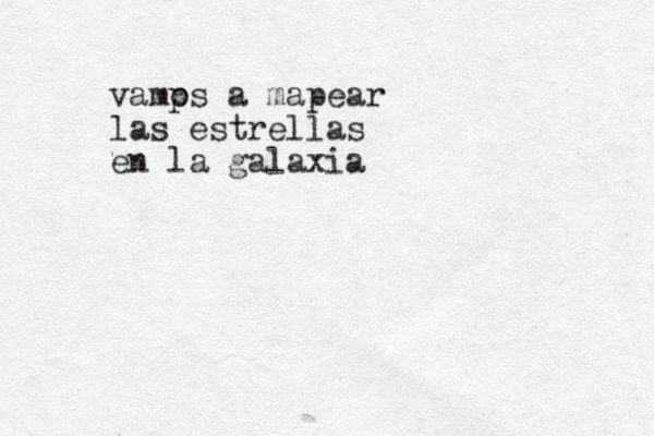 vamp os a mapear las estrellas en la galaxia
