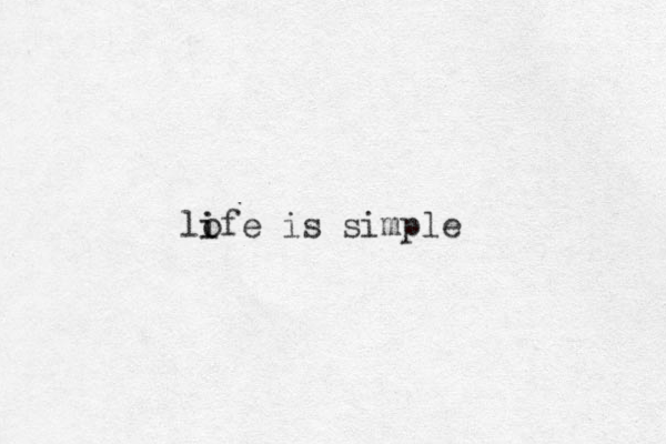 lofe is simple ii