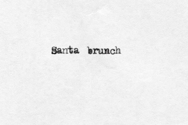 santa Santa brunch 