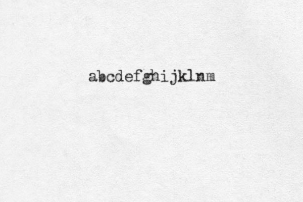 abcdefghijklnm 