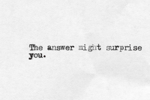 The answer might surprise you.