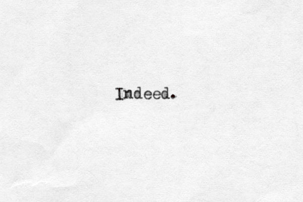 Indeed. 