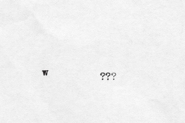 ??? w
