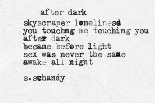 after dark skyscraper lonelinesd s s you touchng me touching you after dark became before light sex was never the same awake all night s.svh c c andy