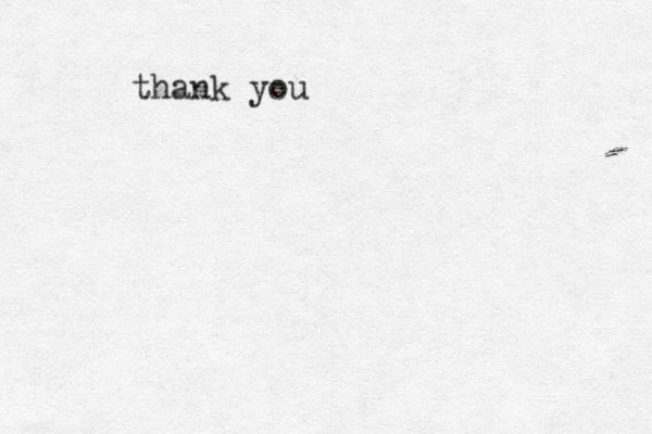 thank you