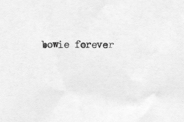 bowie forever 