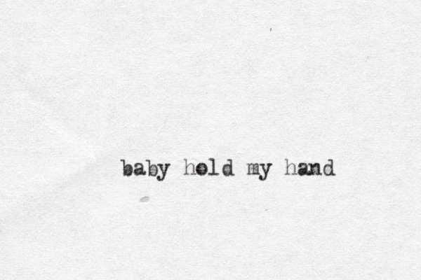baby hold my hand