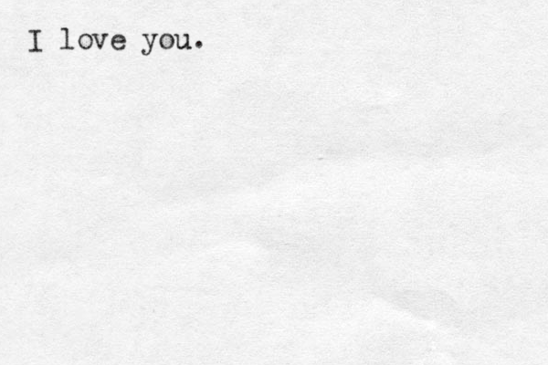 I love you u.