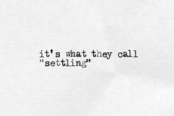 it's what they call "settling"
