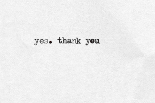 yes. thank you