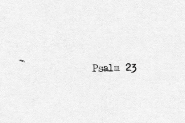 Psalm 23