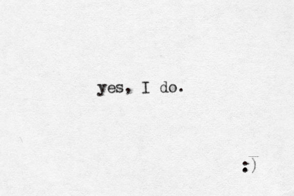 yes, I do. . :) 