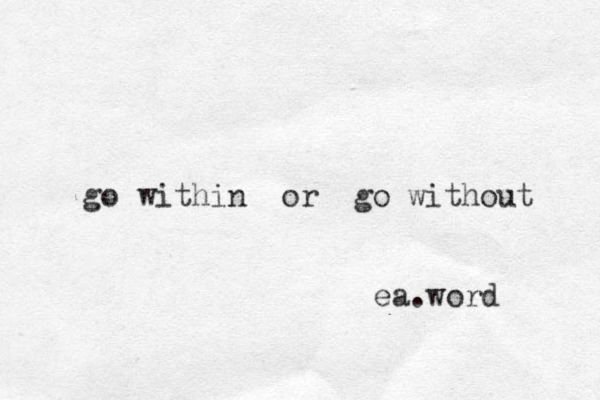 go within or go without ea.word 