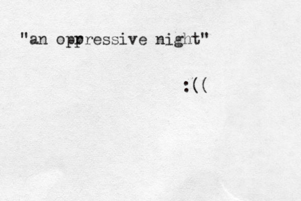"an opr pressive night" :((