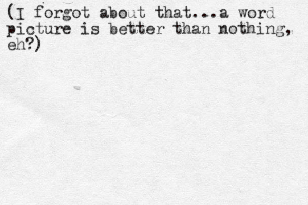 (I forgot about that...a word picture is better than nothing, eh?)