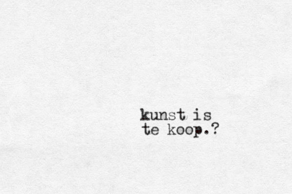 kunst is te koop .?