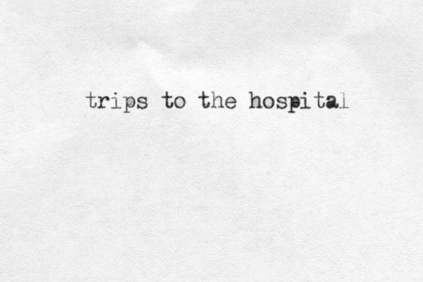 trips to the hospital 