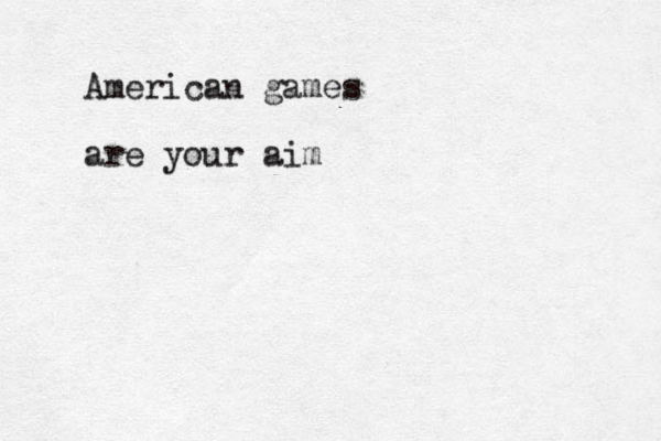 American games are your aim