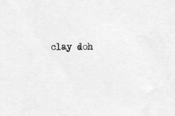 clay doh