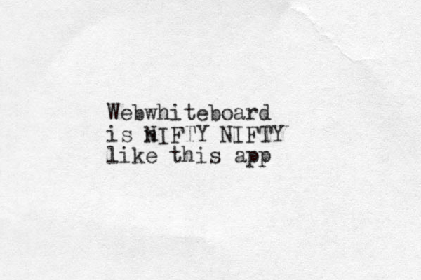 Webwhiteboard is n NIFTY NIFTY like this app