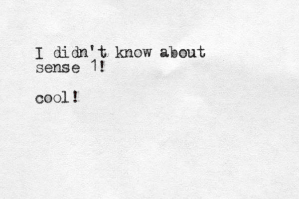 I didn't know about sense 1! cool!