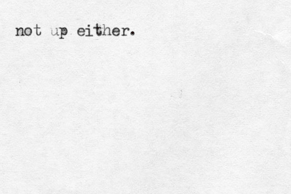 not up either.