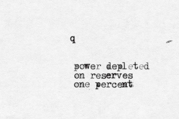 q s power depleted on reserves one percent 