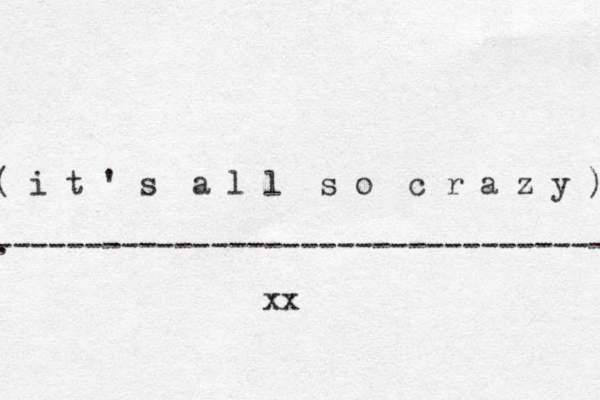 ( i t ' s a l l s o c r a z y ) . ---------------------------------- xx