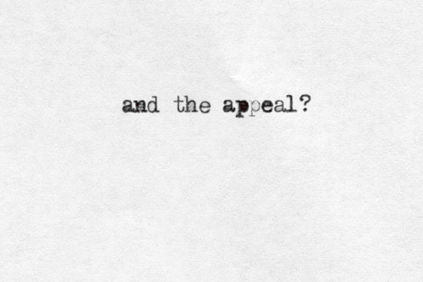 and the appeal?