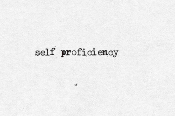 self proficiency 