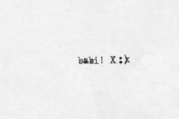 babi! X :) x