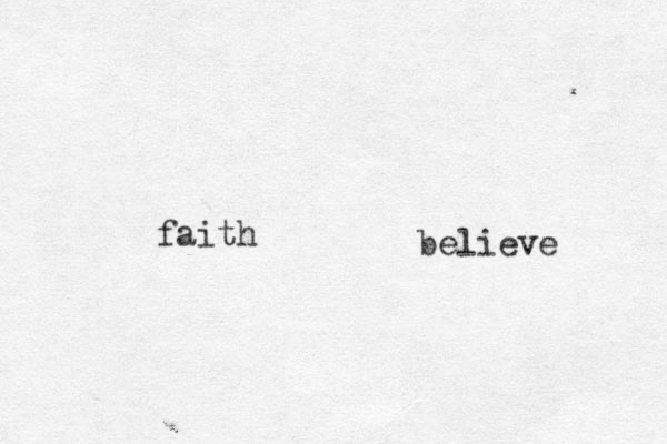 faith believe 