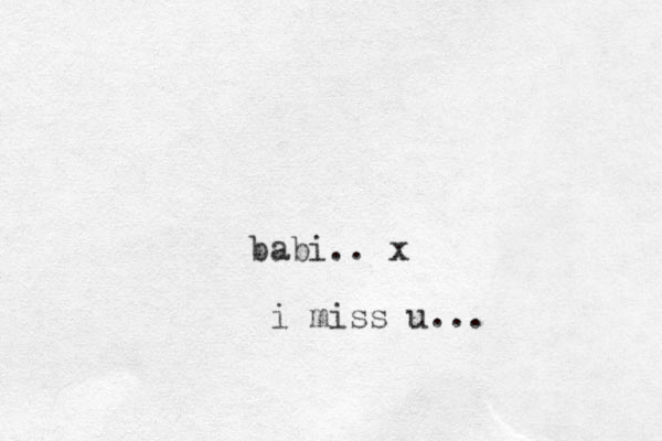 babi.. x i miss u...