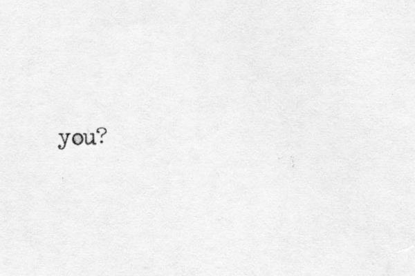 you?