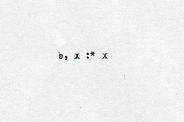 b, x :* x x